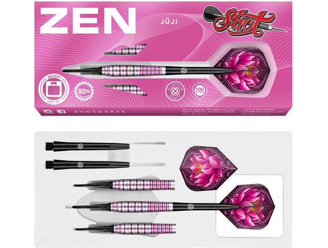 Shot! Zen Juji Soft Tip Dart Set — Darts.com